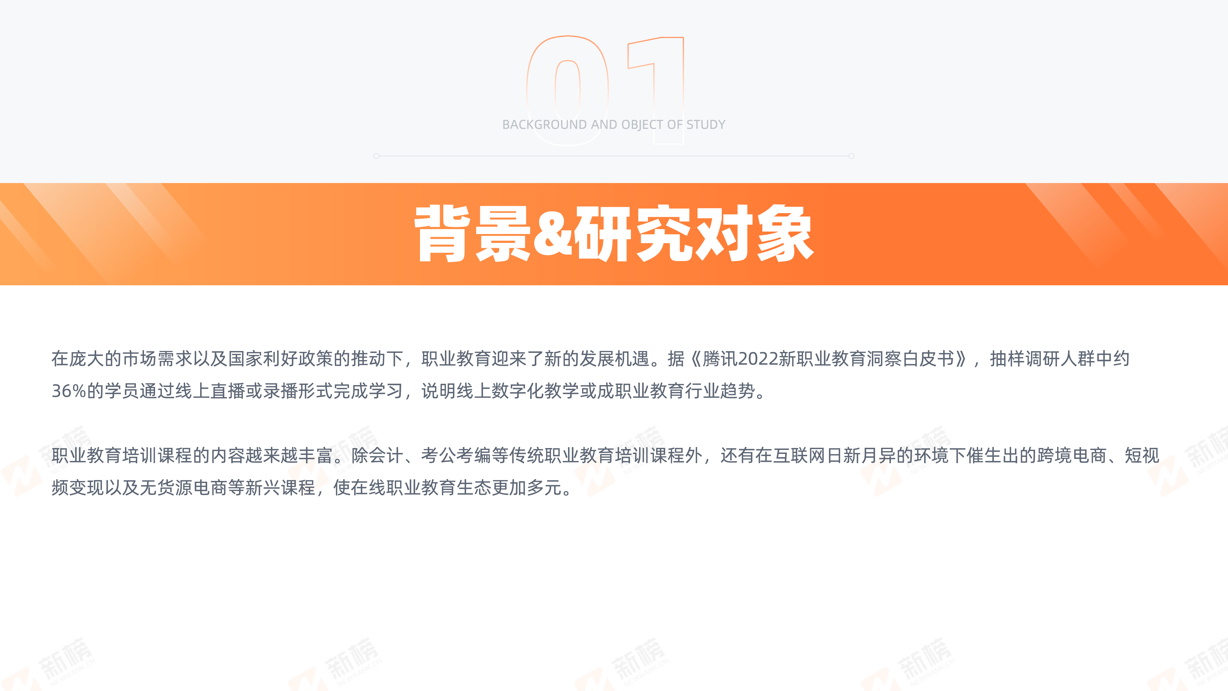 新榜2023在线职业教育社媒私域营销报告39页